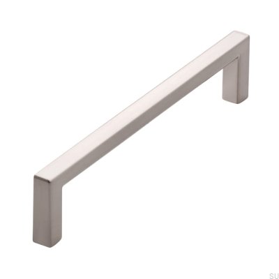 Avlångt möbelhandtag 2108 128 Borstat silver