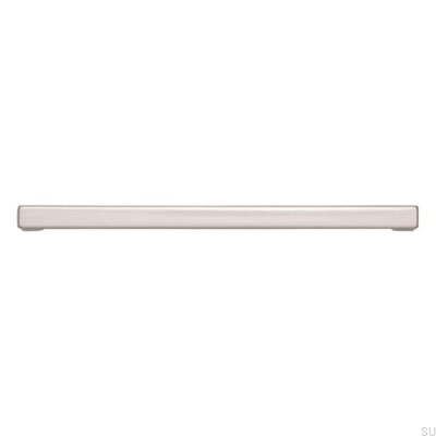 Avlångt möbelhandtag 2108 128 Borstat silver
