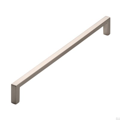 Avlångt möbelhandtag 2108 224 Borstat silver