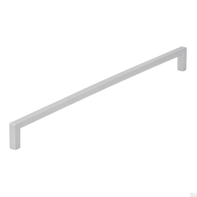 Avlångt möbelhandtag 2108 320 Aluminium Borstad