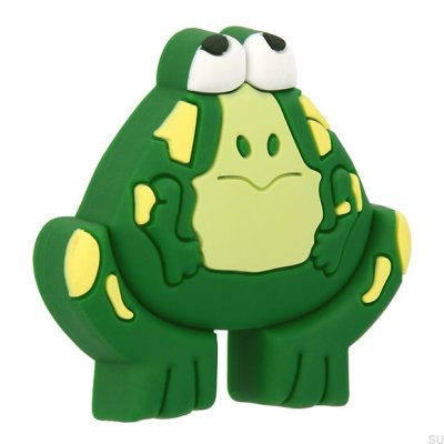 Möbelknopp H159 Green Rubber Frog