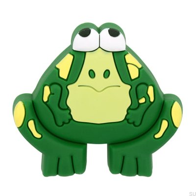 Möbelknopp H159 Green Rubber Frog
