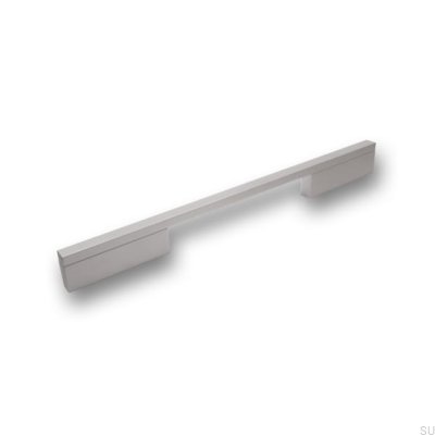Avlångt möbelhandtag 2110 128/224 Aluminium Borstad