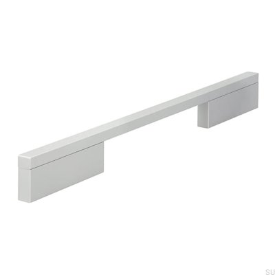 Avlångt möbelhandtag 2110 160/256 Aluminium Borstad