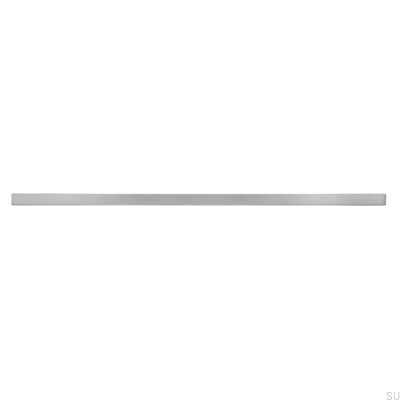 Avlångt möbelhandtag 2110 192/288 Aluminium Krompolerad