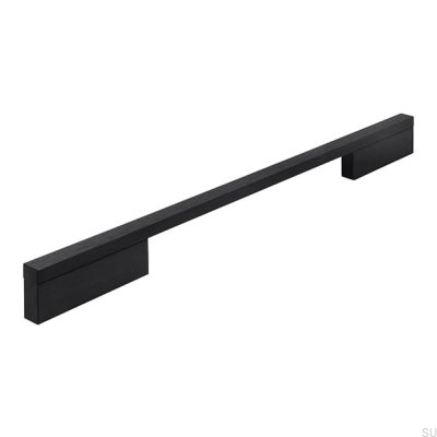 Avlångt möbelhandtag 2110 224/320 Aluminium Svart Matt