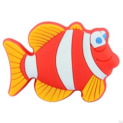 Möbelknopp H150 Orange Gummifisk