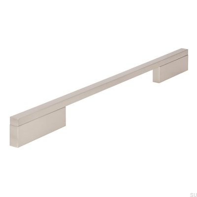 Avlångt möbelhandtag 2110 224/320 Aluminium Silver Borstad