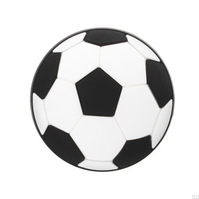 Möbelknopp H148 Svartvit gummiboll