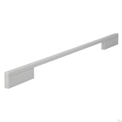 Avlångt möbelhandtag 2110 320/416 Aluminium Borstad