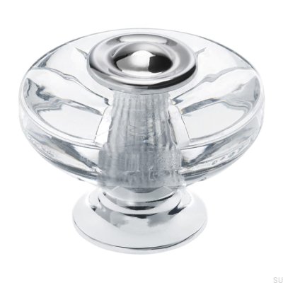 Möbelknopp H119 Plast Silver