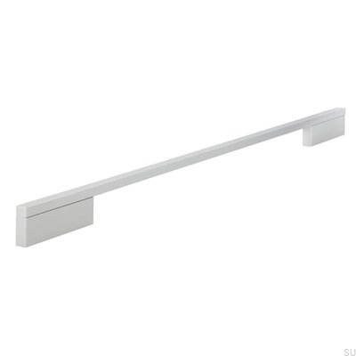 Avlångt möbelhandtag 2110 384/480 Borstad aluminium