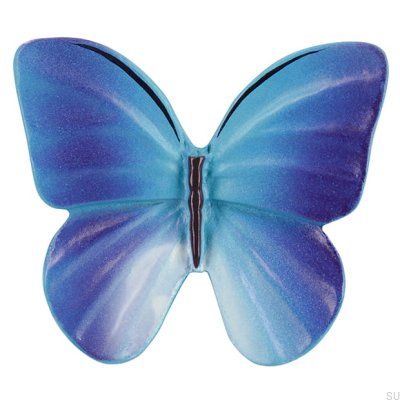 Möbelknopp H044 Butterfly Plast Blue