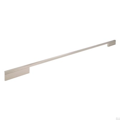 Avlångt möbelhandtag 2110 480/576 Aluminium Silver Borstad
