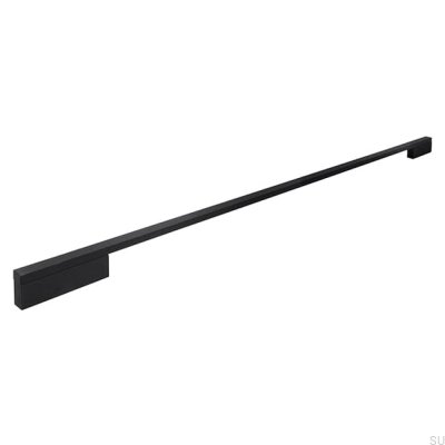 Avlångt möbelhandtag 2110 640/736 Aluminium Svart Matt