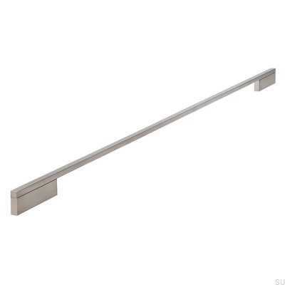 Avlångt möbelhandtag 2110 640/736 Aluminium Silver Borstad