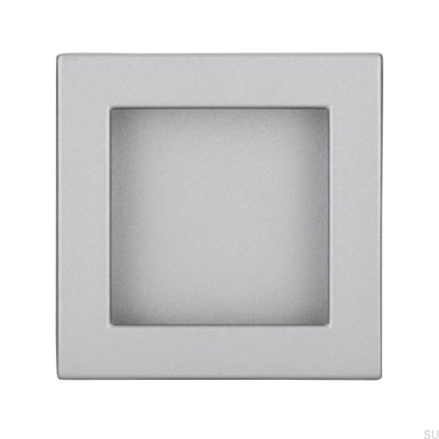 Infällt möbelhandtag 2152 46 Borstad aluminium