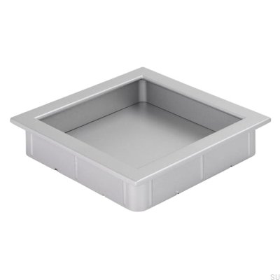 Infällt möbelhandtag 2152 76 Borstad aluminium