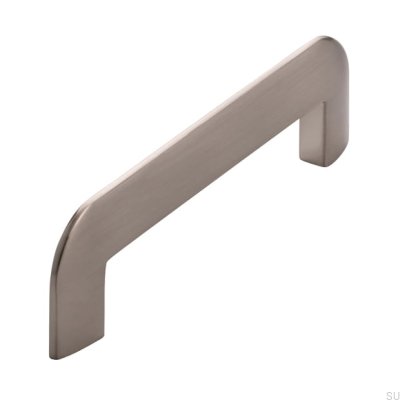 Avlångt möbelhandtag 2182 96 Borstat silver