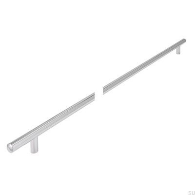 Avlångt möbelhandtag 885 608 Polerad krom