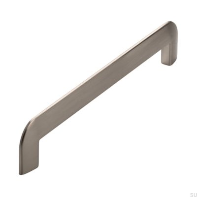 Avlångt möbelhandtag 2182 160 Borstat silver