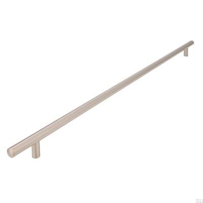 Avlångt möbelhandtag 885 480 Silver Borstad
