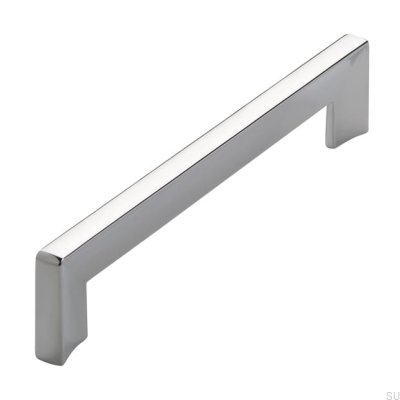Avlångt möbelhandtag 2183 160 Polerad krom