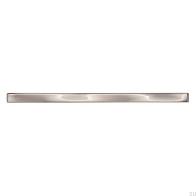 Avlångt möbelhandtag 2210 128 Borstat silver