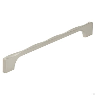 Avlångt möbelhandtag 2210 256 Silver Borstad