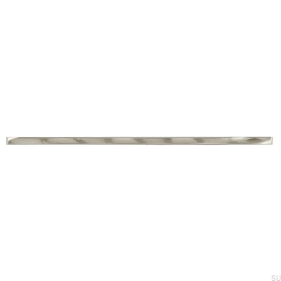Avlångt möbelhandtag 2210 256 Silver Borstad