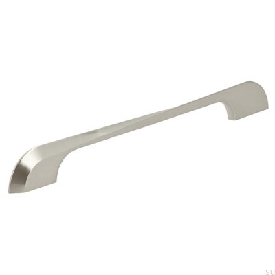 Avlångt möbelhandtag 2211 224 Borstat silver