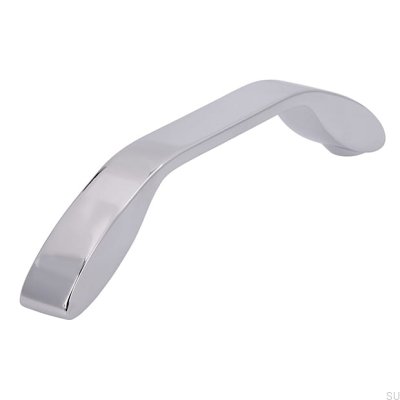Avlångt möbelhandtag 2266 128 Polerad krom
