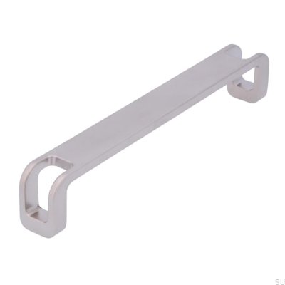 Avlångt möbelhandtag 2285 160 Borstad nickel