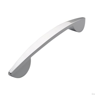 Avlångt möbelhandtag 2307 160 Polerad krom