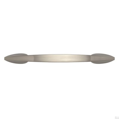 Avlångt möbelhandtag 2307 160 Borstat silver