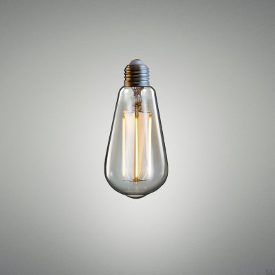 E27 3,5W droppformad LED-lampa med bärnstensfärgad ljusstyrka