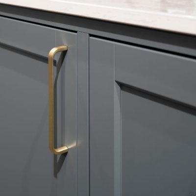 Avlångt möbelhandtag Grace 160 Gold Brushed