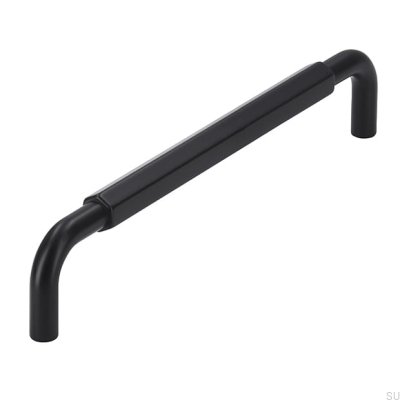 Avlångt möbelhandtag 2482 160 Metall Svart Matt