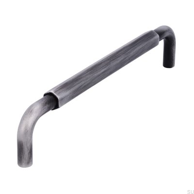 Avlångt möbelhandtag 2482 160 Antik Silver