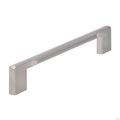 Avlångt möbelhandtag 2496 160 Borstat silver