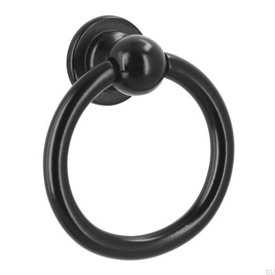 Runt möbelhandtag 2499 Metall Svart Matt