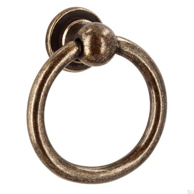 Runt möbelhandtag 2499 Antik brons
