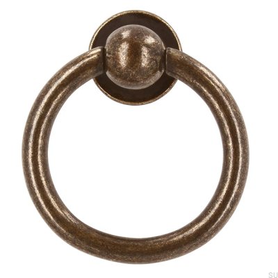 Runt möbelhandtag 2499 Antik brons