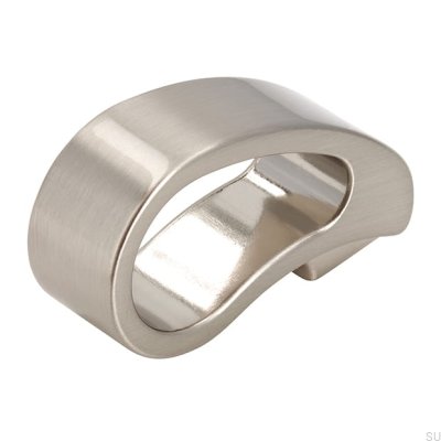 Möbelknopp 2501 Silver Borstad