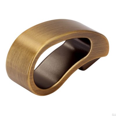 Möbelknopp 2501 Antik Guld Borstad