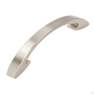 Avlångt möbelhandtag 2502 128 Borstat silver