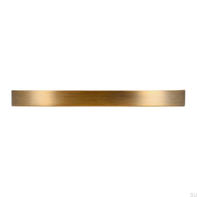 Avlångt möbelhandtag 2502 128 Antik Guld Borstad