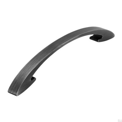 Avlångt möbelhandtag 2502 160 Antik Silver Borstad