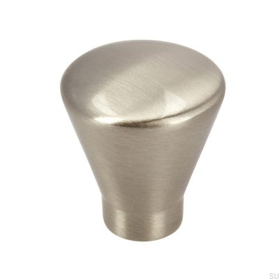 Möbelknopp 872 Silver Borstad