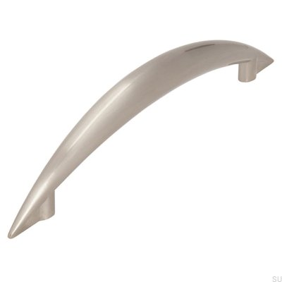 Avlångt möbelhandtag 809 128 Silver Borstad